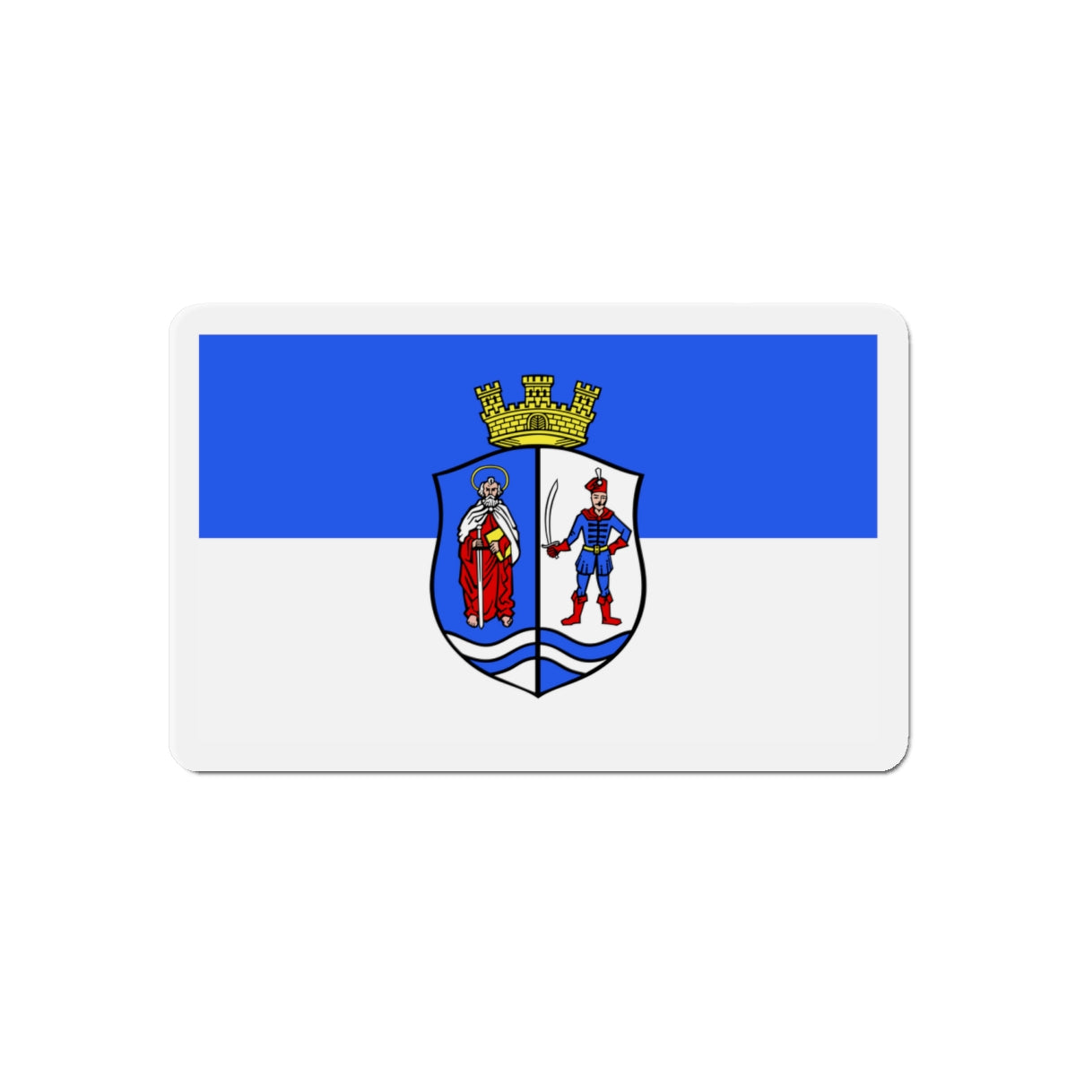 Flag of Bács Kiskun County Hungary - Die-Cut Magnet-6 × 6"-The Sticker Space