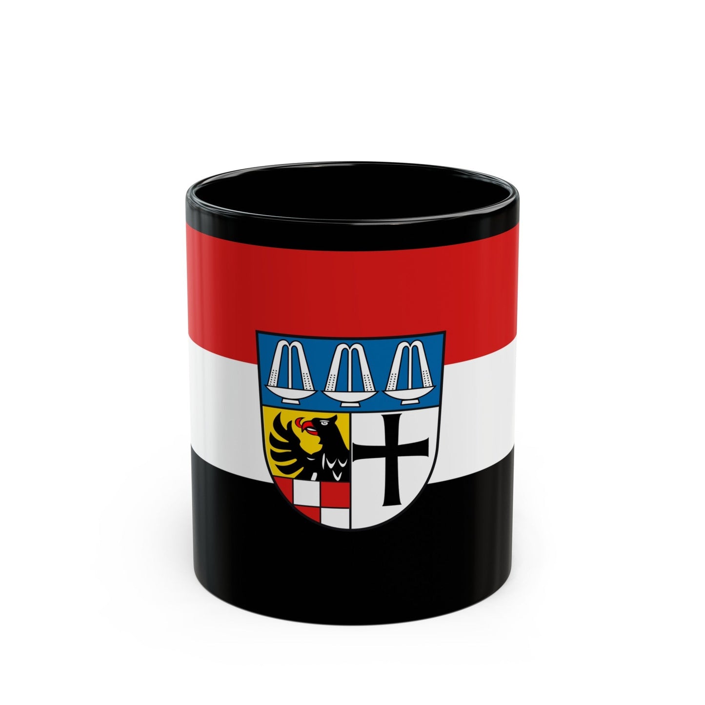 Flag of Bad Kissingen Germany - Black Coffee Mug-11oz-The Sticker Space