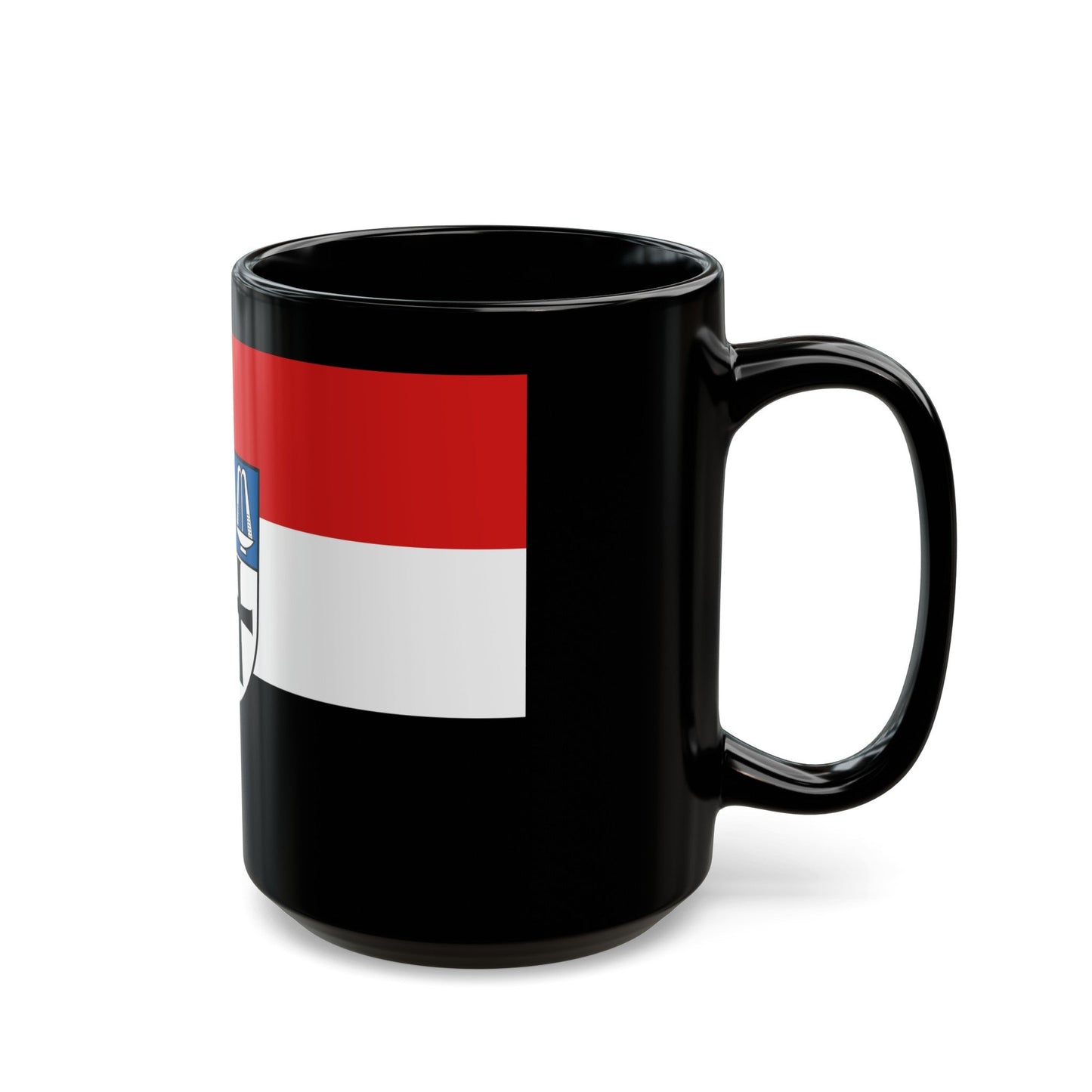 Flag of Bad Kissingen Germany - Black Coffee Mug-The Sticker Space