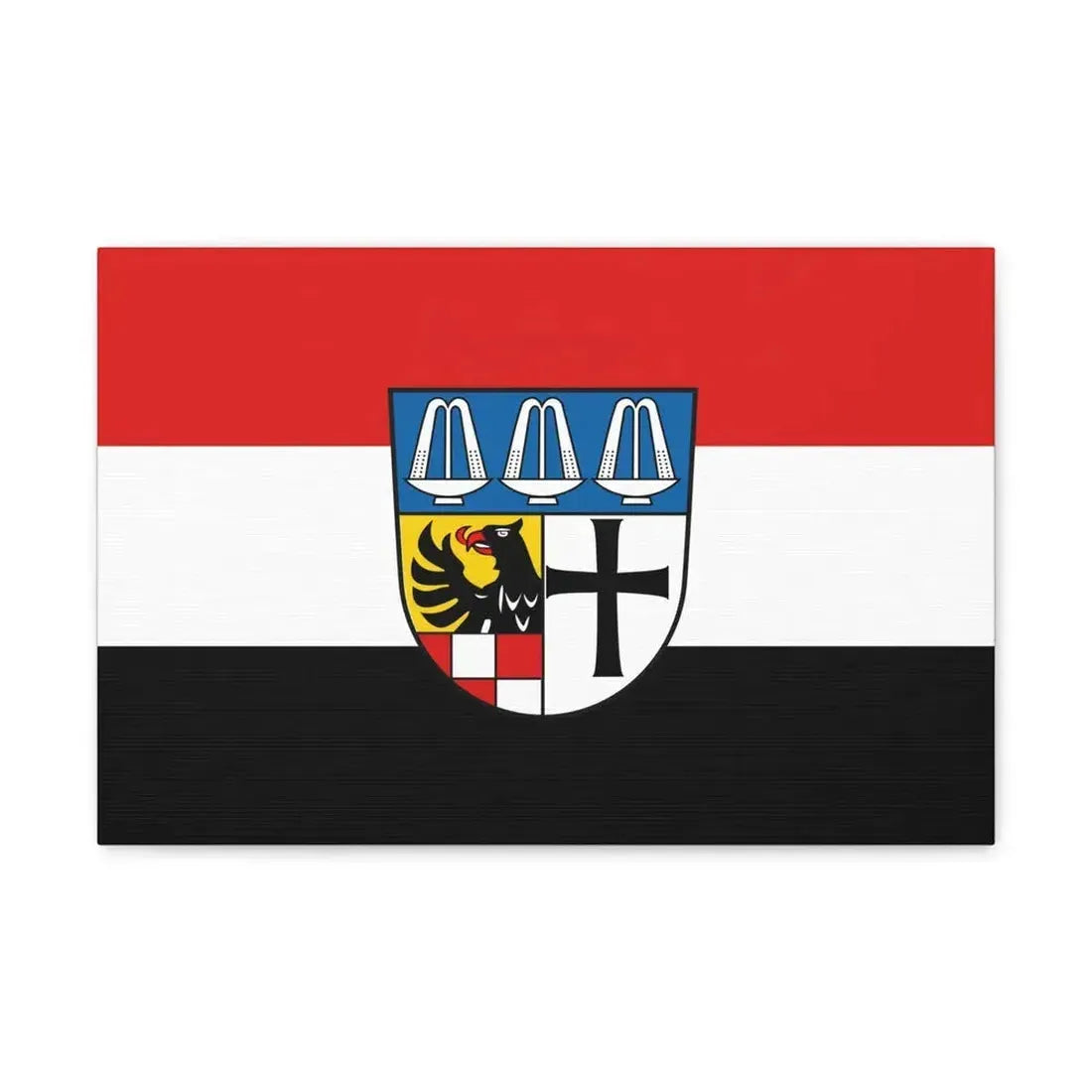 Flag of Bad Kissingen Germany - Canvas Wall Art 18″ x 12″ 1.25" - The Sticker Space