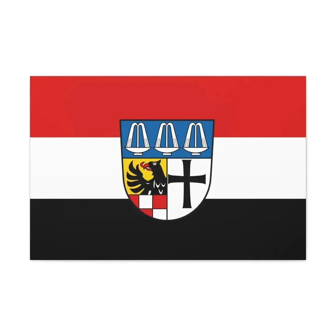 Flag of Bad Kissingen Germany - Canvas Wall Art 30" x 20" 1.25" - The Sticker Space