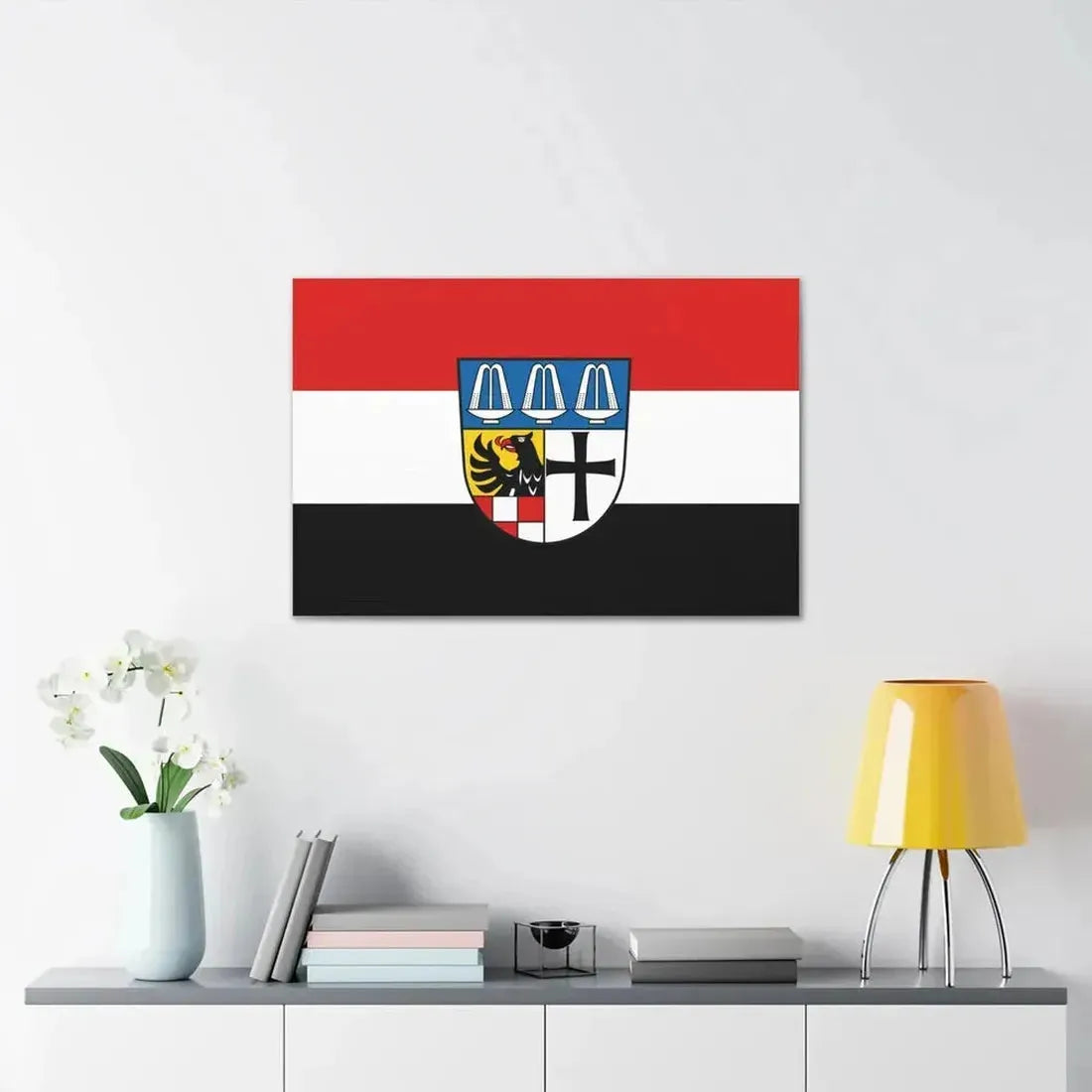 Flag of Bad Kissingen Germany - Canvas Wall Art - The Sticker Space
