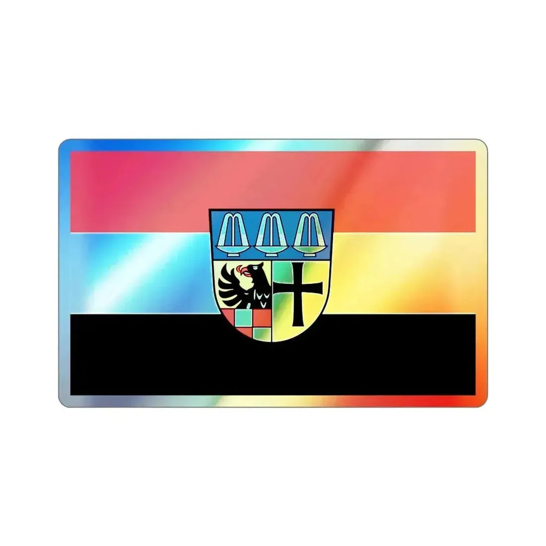 Flag of Bad Kissingen Germany Holographic STICKER Die-Cut Vinyl Decal - The Sticker Space