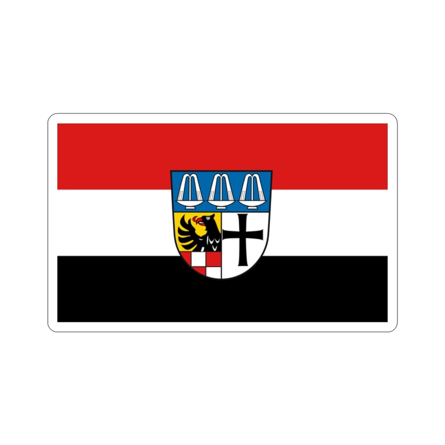 Flag of Bad Kissingen Germany STICKER Vinyl Die-Cut Decal-2 Inch-The Sticker Space