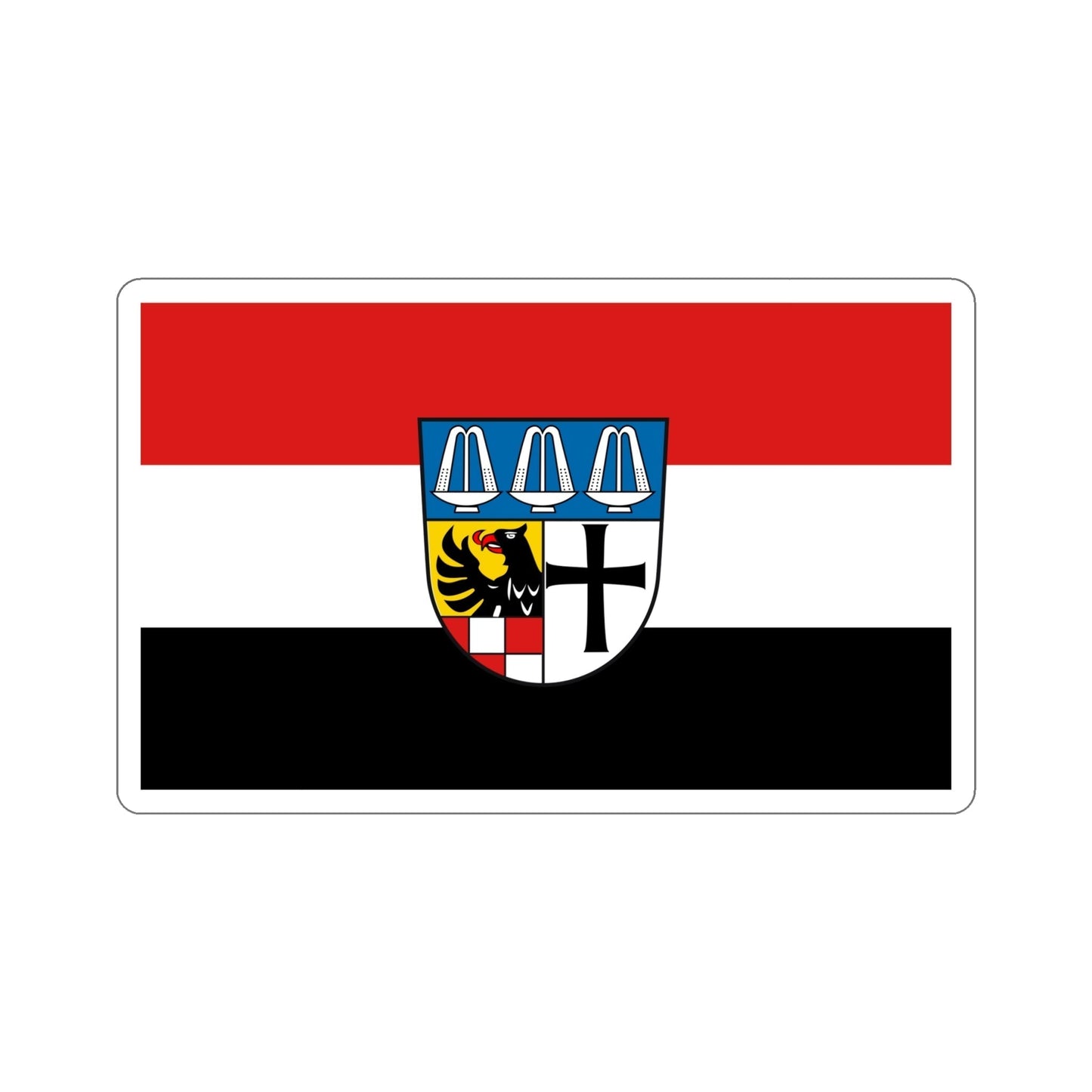 Flag of Bad Kissingen Germany STICKER Vinyl Die-Cut Decal-6 Inch-The Sticker Space