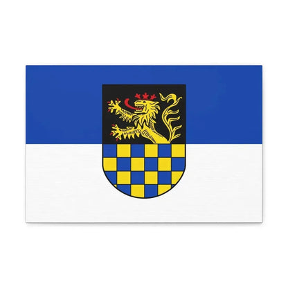 Flag of Bad Kreuznach Germany - Canvas Wall Art 18″ x 12″ 1.25" - The Sticker Space