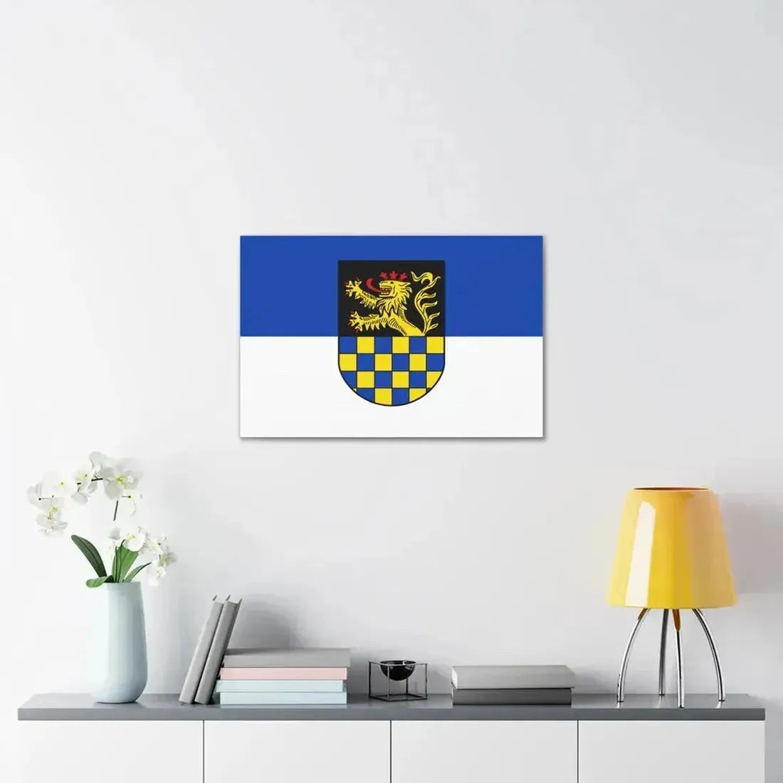 Flag of Bad Kreuznach Germany - Canvas Wall Art - The Sticker Space