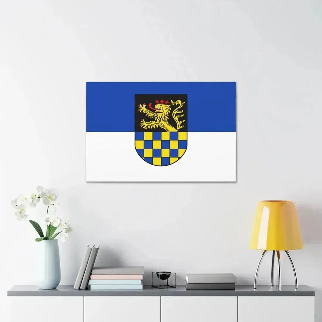 Flag of Bad Kreuznach Germany - Canvas Wall Art - The Sticker Space