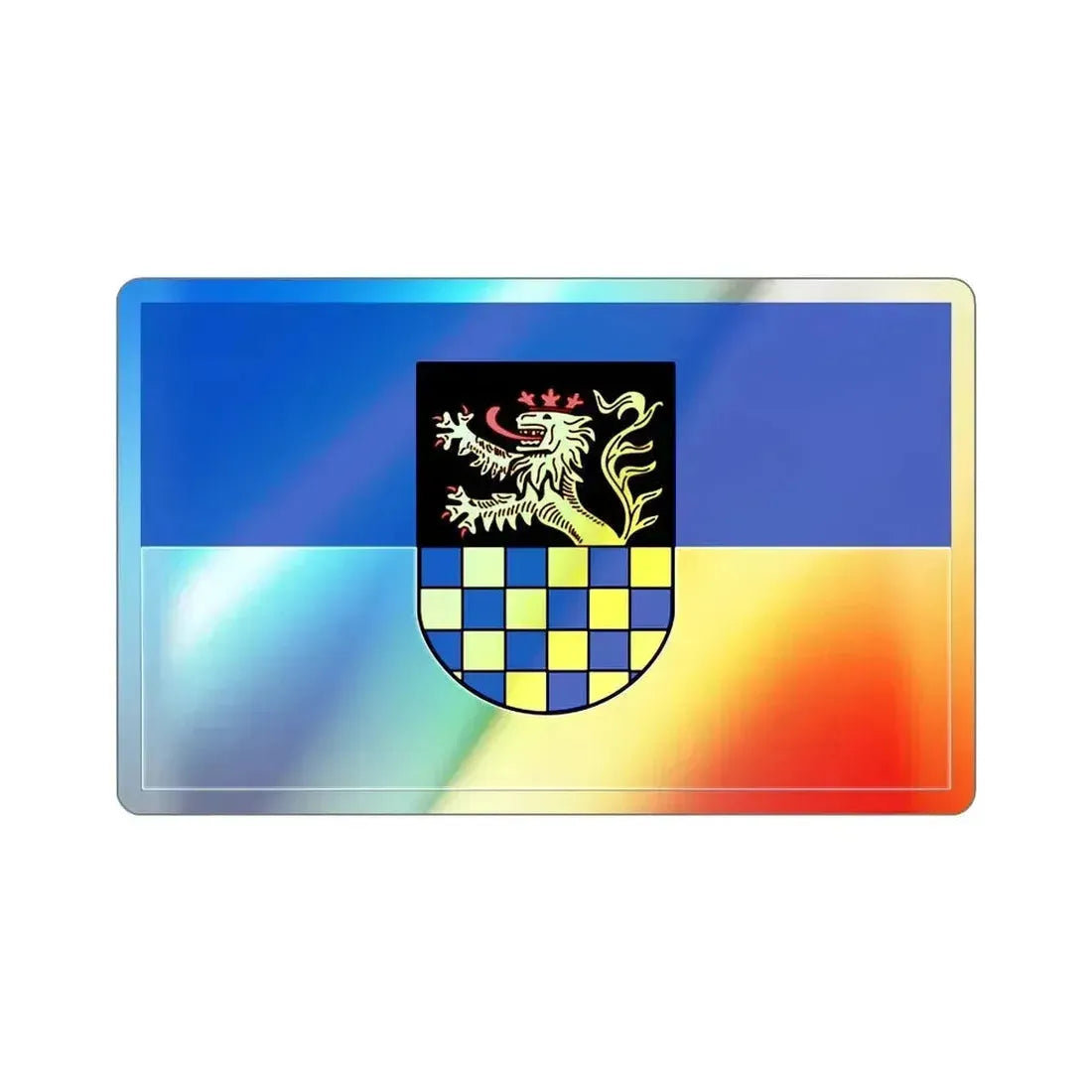 Flag of Bad Kreuznach Germany Holographic STICKER Die-Cut Vinyl Decal 2 Inch - The Sticker Space