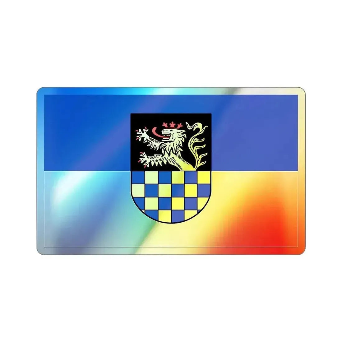 Flag of Bad Kreuznach Germany Holographic STICKER Die-Cut Vinyl Decal - The Sticker Space