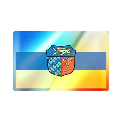 Flag of Bad Tölz Wolfratshausen Germany Holographic STICKER Die-Cut Vinyl Decal 2 Inch - The Sticker Space