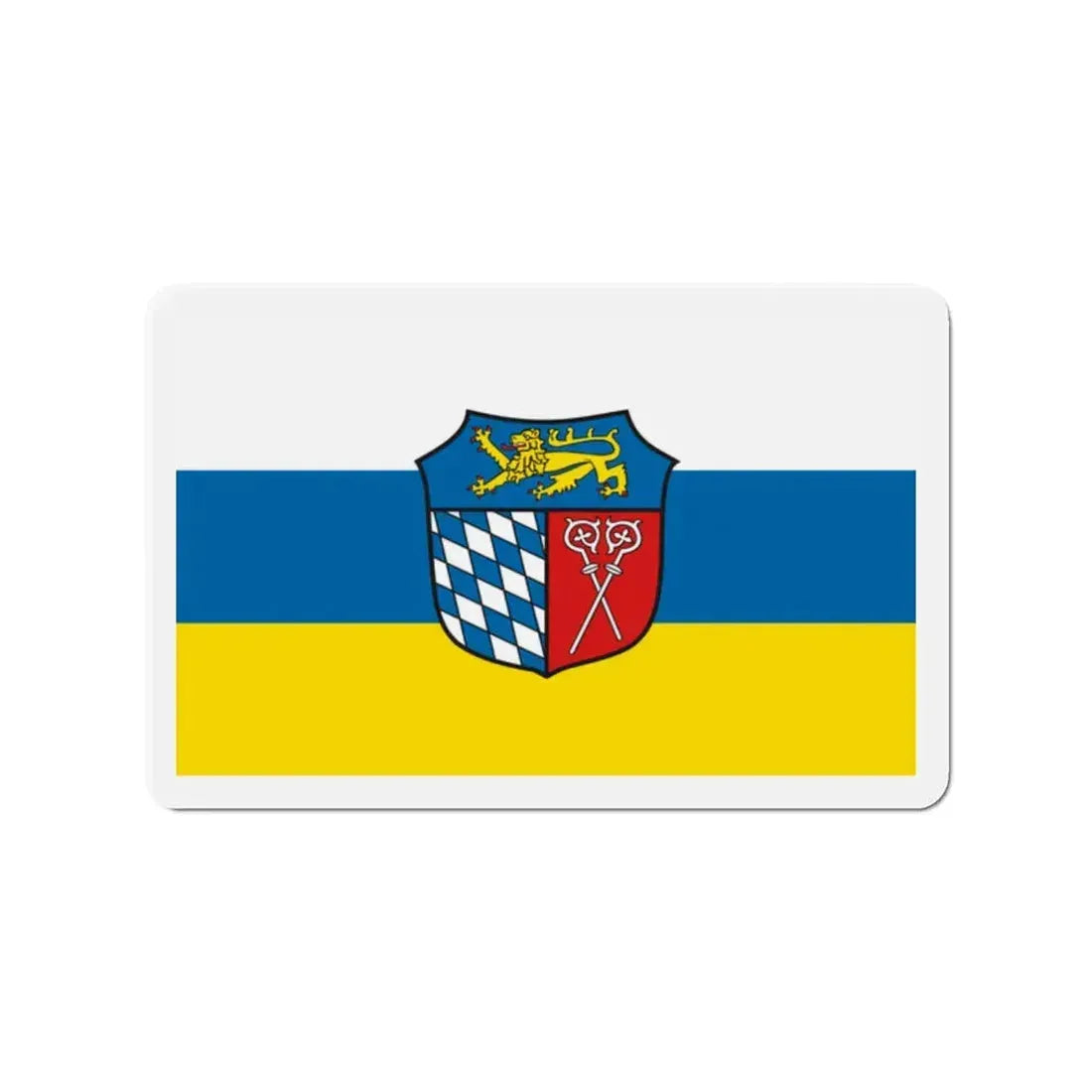 Flag of Bad Tölz Wolfratshausen Germany - Refrigerator Magnet 2 Inch - The Sticker Space