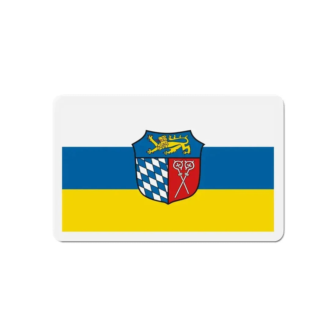 Flag of Bad Tölz Wolfratshausen Germany - Refrigerator Magnet 3 Inch - The Sticker Space