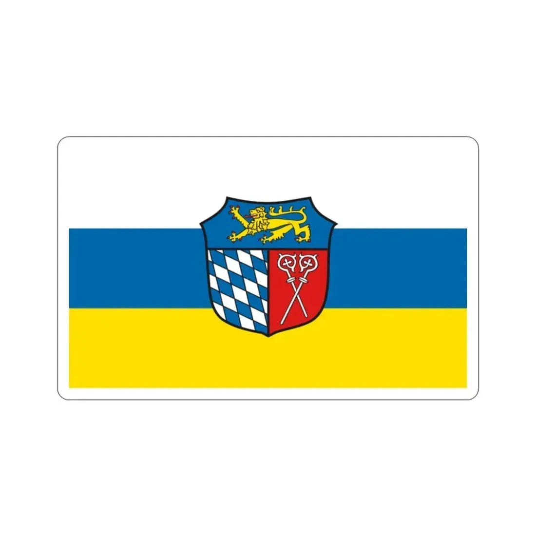 Flag of Bad Tölz Wolfratshausen Germany STICKER Vinyl Die-Cut Decal 2 Inch - The Sticker Space