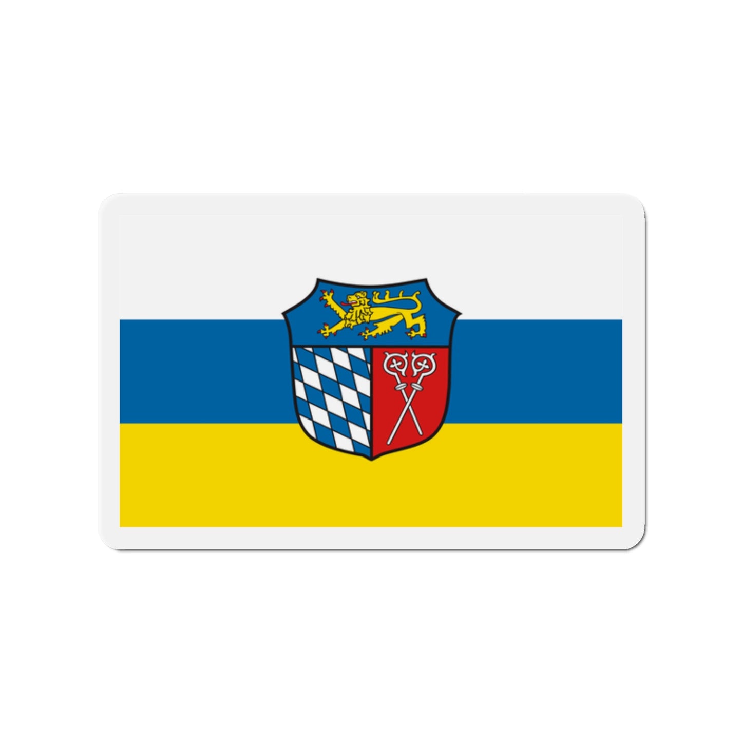 Flag of Bad Tölz Wolfratshausen Germany - Die-Cut Magnet-2" x 2"-The Sticker Space