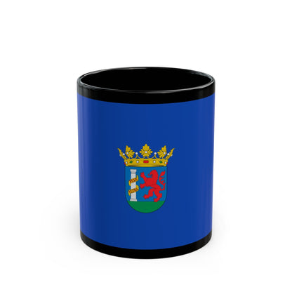 Flag of Badajoz Spain - Black Coffee Mug-11oz-The Sticker Space