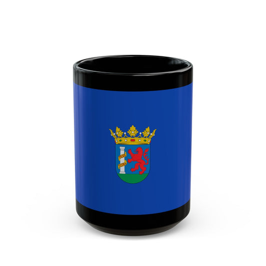 Flag of Badajoz Spain - Black Coffee Mug-15oz-The Sticker Space