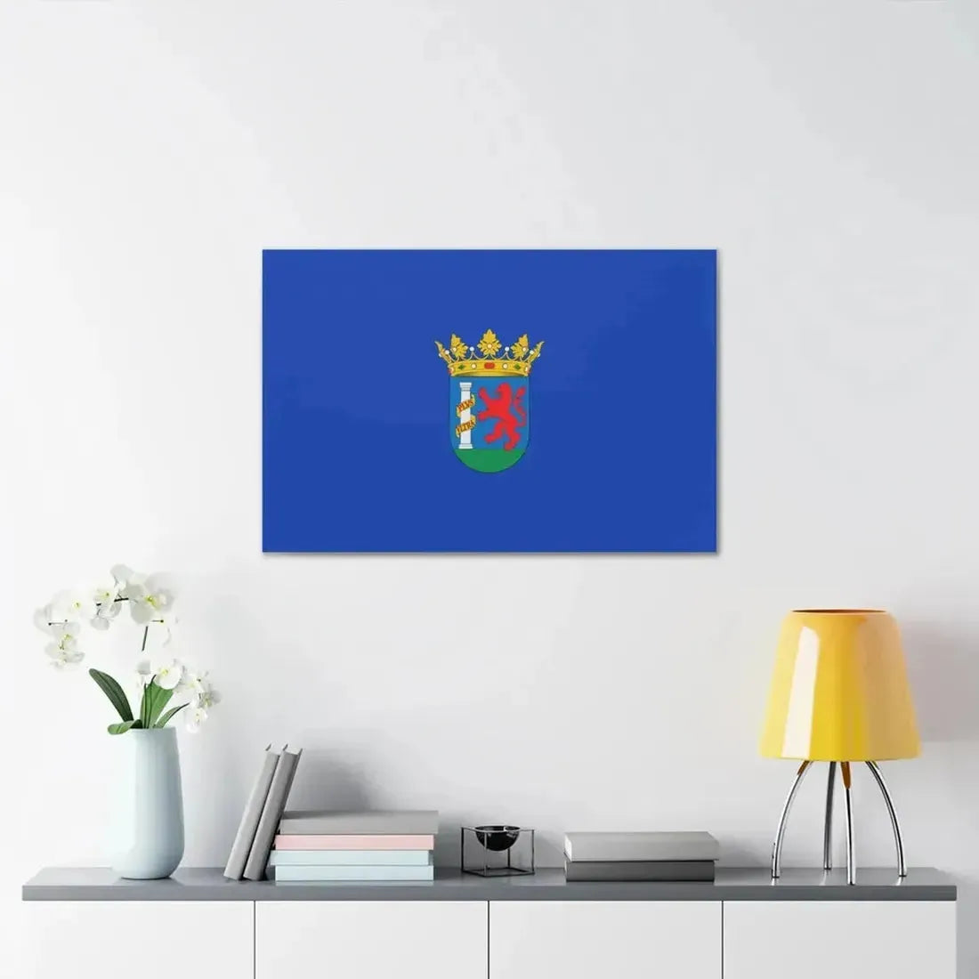Flag of Badajoz Spain - Canvas Wall Art - The Sticker Space