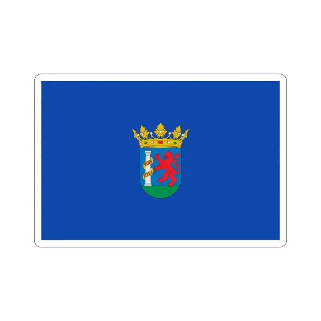 Flag of Badajoz Spain STICKER Vinyl Die-Cut Decal 4 Inch - The Sticker Space