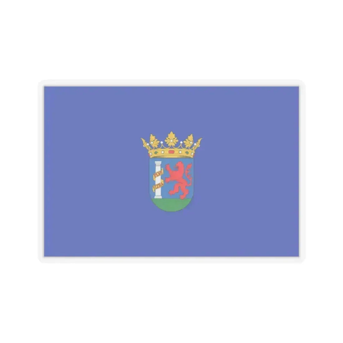 Flag of Badajoz Spain - STICKER Vinyl Kiss-Cut Decal 2 Inch Transparent - The Sticker Space