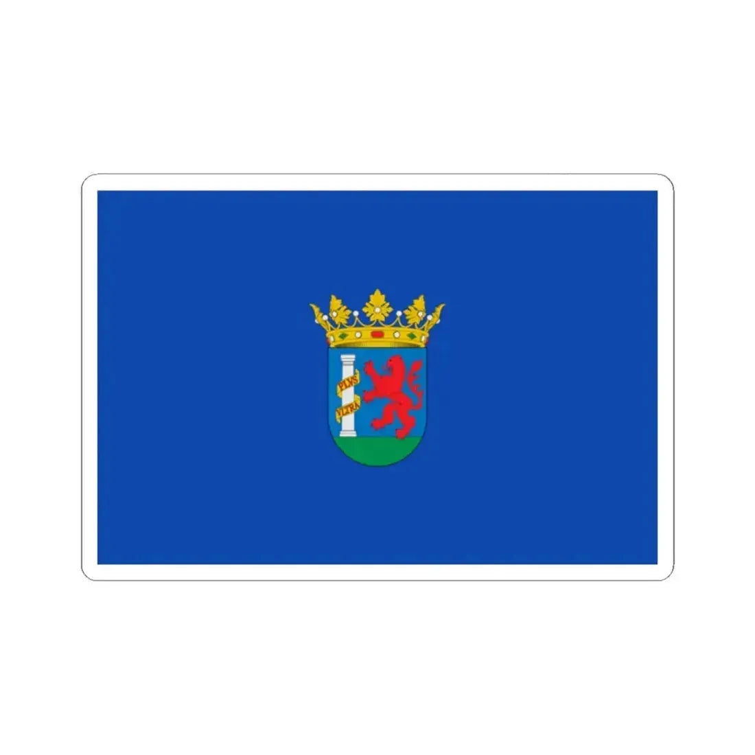 Flag of Badajoz Spain - STICKER Vinyl Kiss-Cut Decal 2 Inch White - The Sticker Space