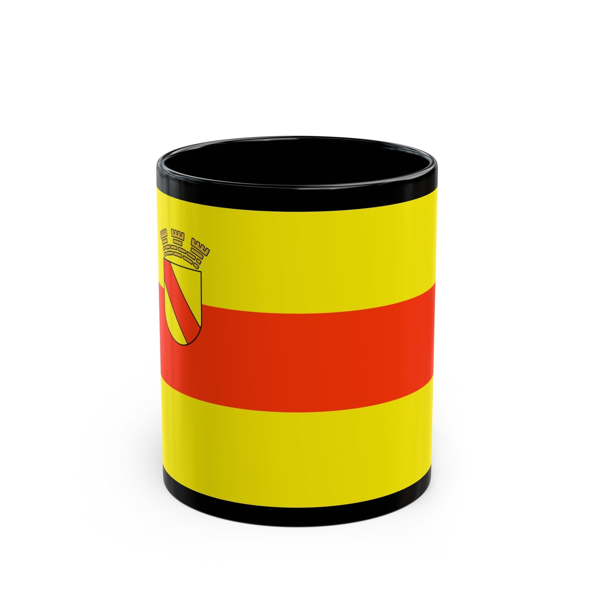 Flag of Baden Baden Germany - Black Coffee Mug-11oz-The Sticker Space