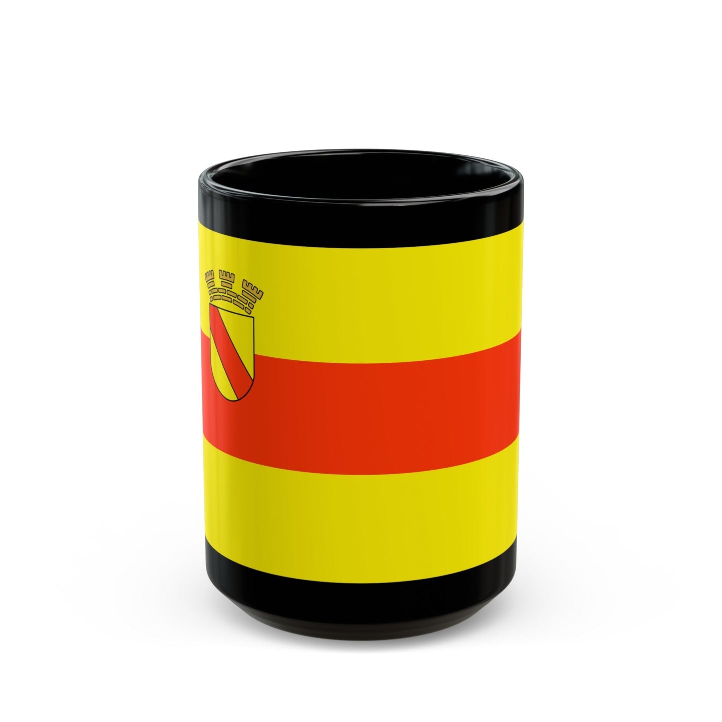 Flag of Baden Baden Germany - Black Coffee Mug-15oz-The Sticker Space