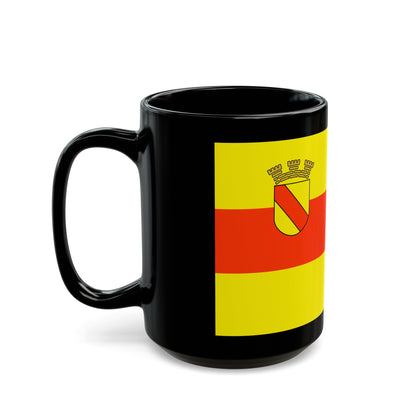 Flag of Baden Baden Germany - Black Coffee Mug-The Sticker Space