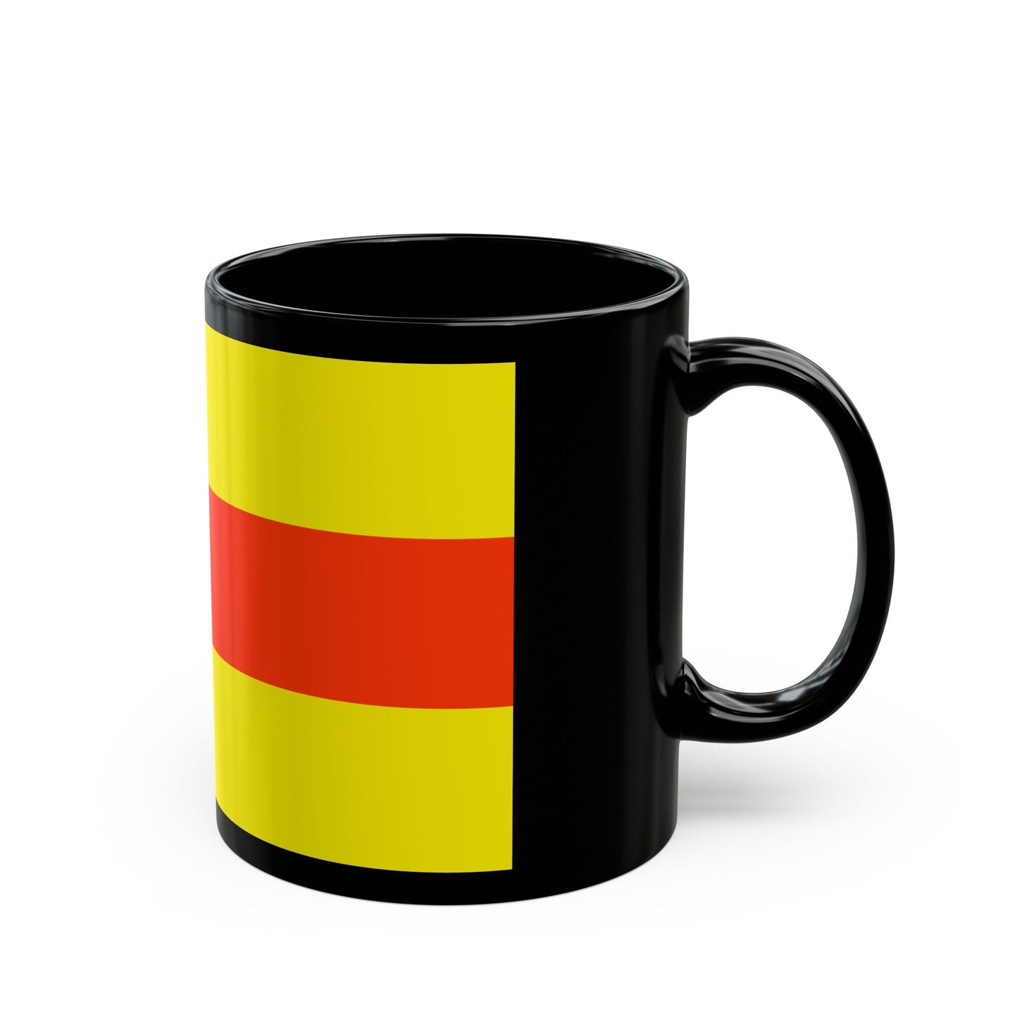 Flag of Baden Baden Germany - Black Coffee Mug-The Sticker Space