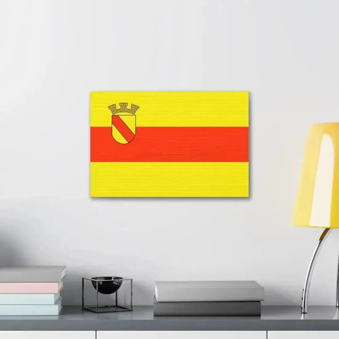 Flag of Baden Baden Germany - Canvas Wall Art - The Sticker Space