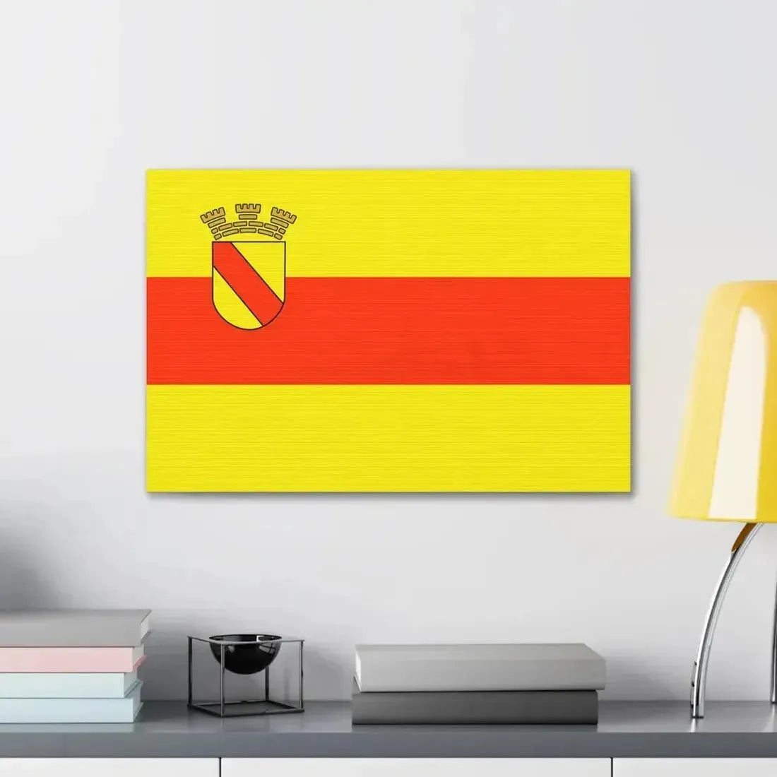 Flag of Baden Baden Germany - Canvas Wall Art - The Sticker Space