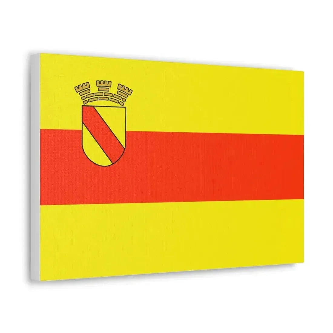 Flag of Baden Baden Germany - Canvas Wall Art - The Sticker Space
