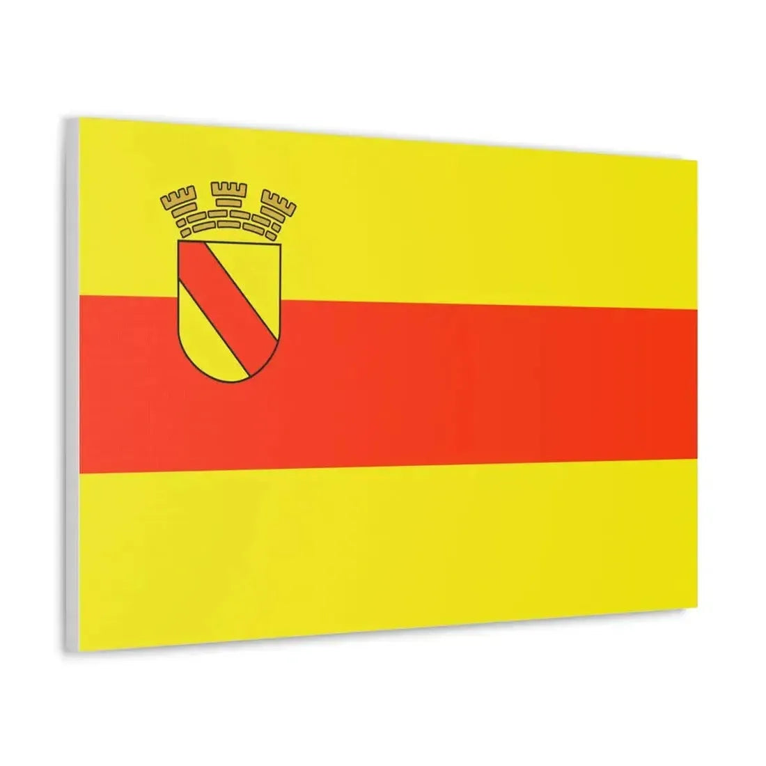 Flag of Baden Baden Germany - Canvas Wall Art - The Sticker Space