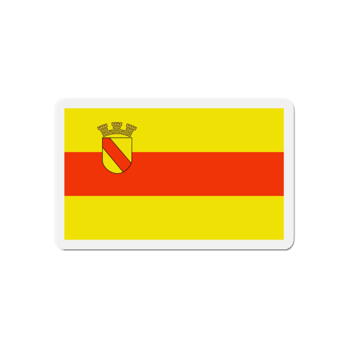 Flag of Baden Baden Germany - Die-Cut Magnet-6 × 6"-The Sticker Space