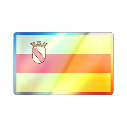 Flag of Baden Baden Germany Holographic STICKER Die-Cut Vinyl Decal 2 Inch - The Sticker Space