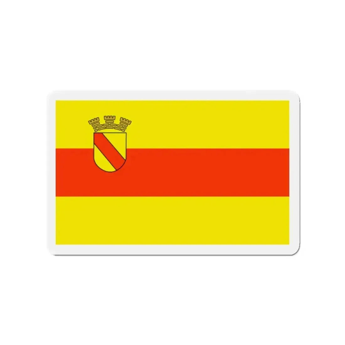 Flag of Baden Baden Germany - Refrigerator Magnet - The Sticker Space