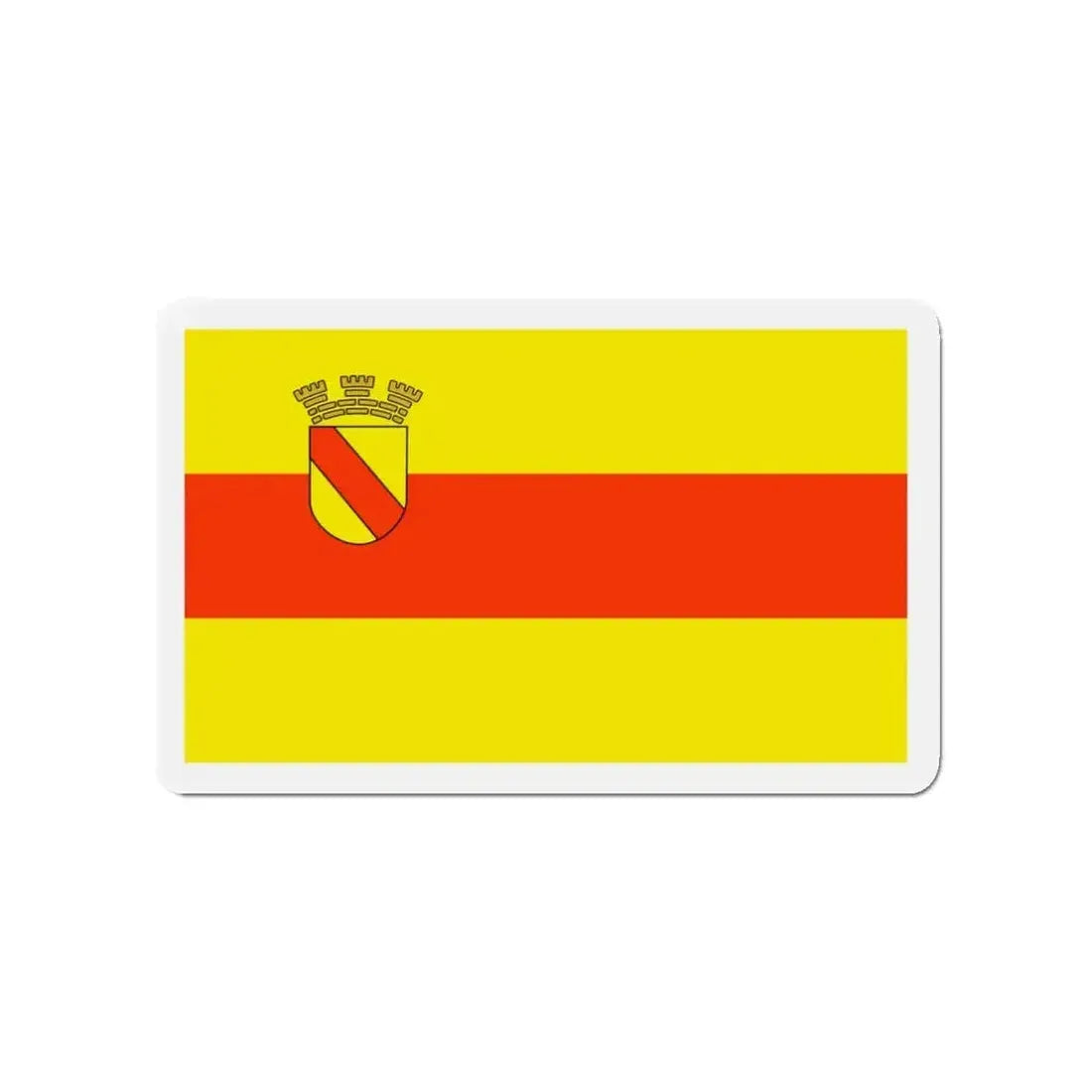 Flag of Baden Baden Germany - Refrigerator Magnet - The Sticker Space