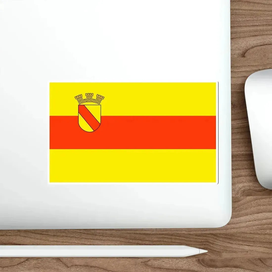Flag of Baden Baden Germany STICKER Vinyl Die-Cut Decal - The Sticker Space