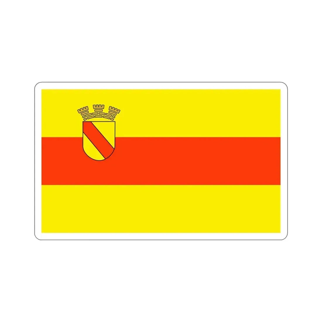 Flag of Baden Baden Germany STICKER Vinyl Die-Cut Decal - The Sticker Space