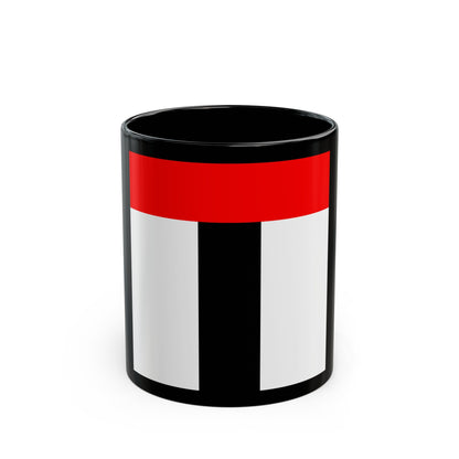 Flag of Baden Switzerland - Black Coffee Mug-11oz-The Sticker Space