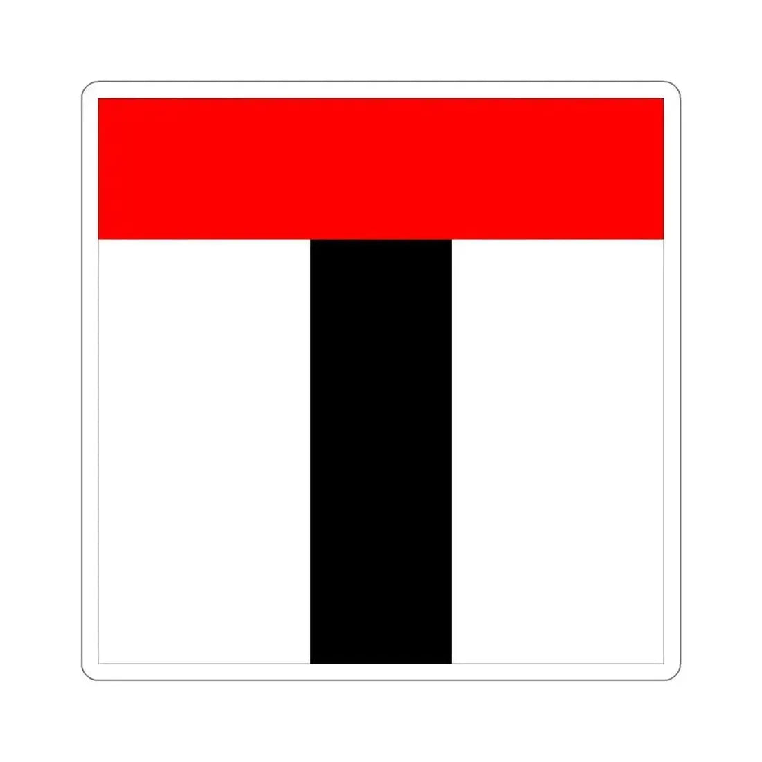 Flag of Baden Switzerland STICKER Vinyl Die-Cut Decal 3 Inch - The Sticker Space