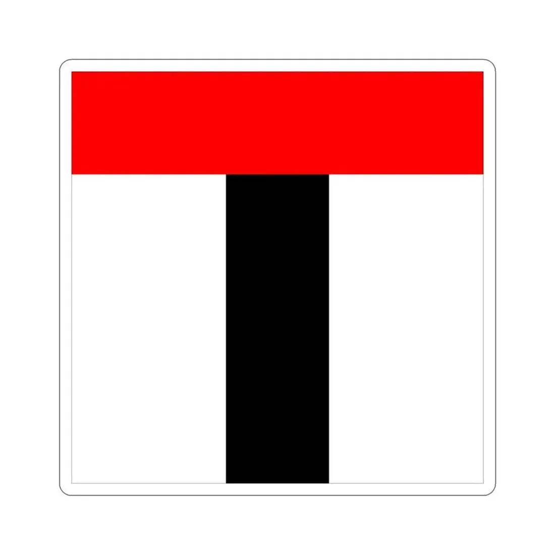 Flag of Baden Switzerland STICKER Vinyl Die-Cut Decal 3 Inch - The Sticker Space