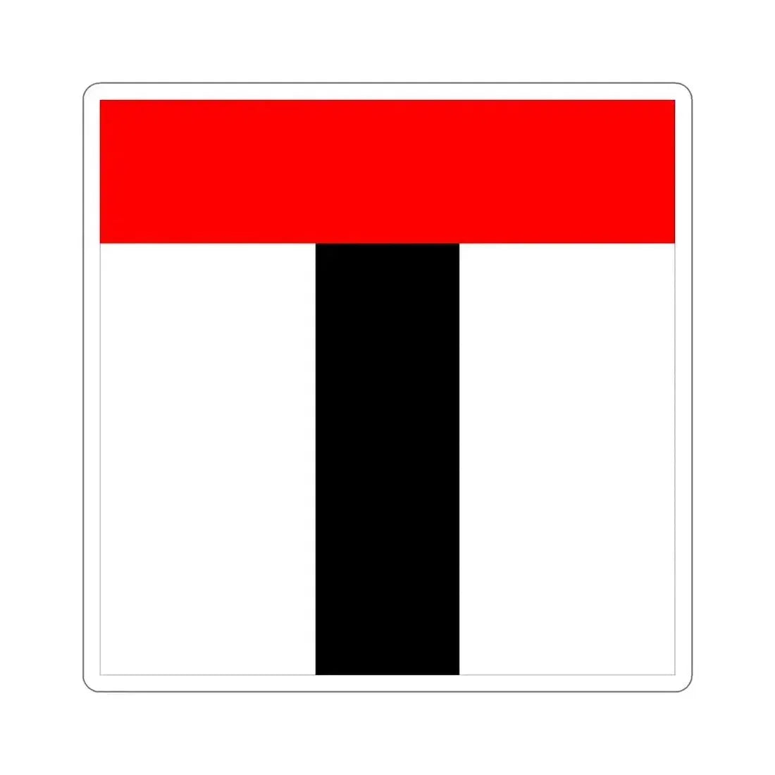 Flag of Baden Switzerland STICKER Vinyl Die-Cut Decal 4 Inch - The Sticker Space