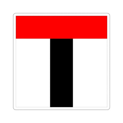 Flag of Baden Switzerland STICKER Vinyl Die-Cut Decal 4 Inch - The Sticker Space