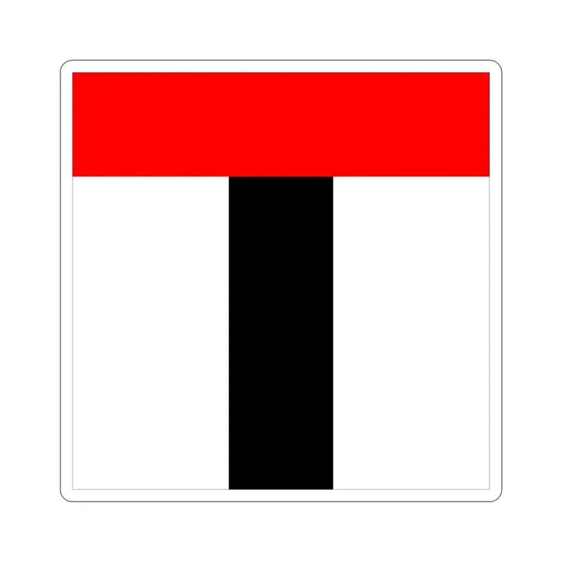 Flag of Baden Switzerland STICKER Vinyl Die-Cut Decal 4 Inch - The Sticker Space