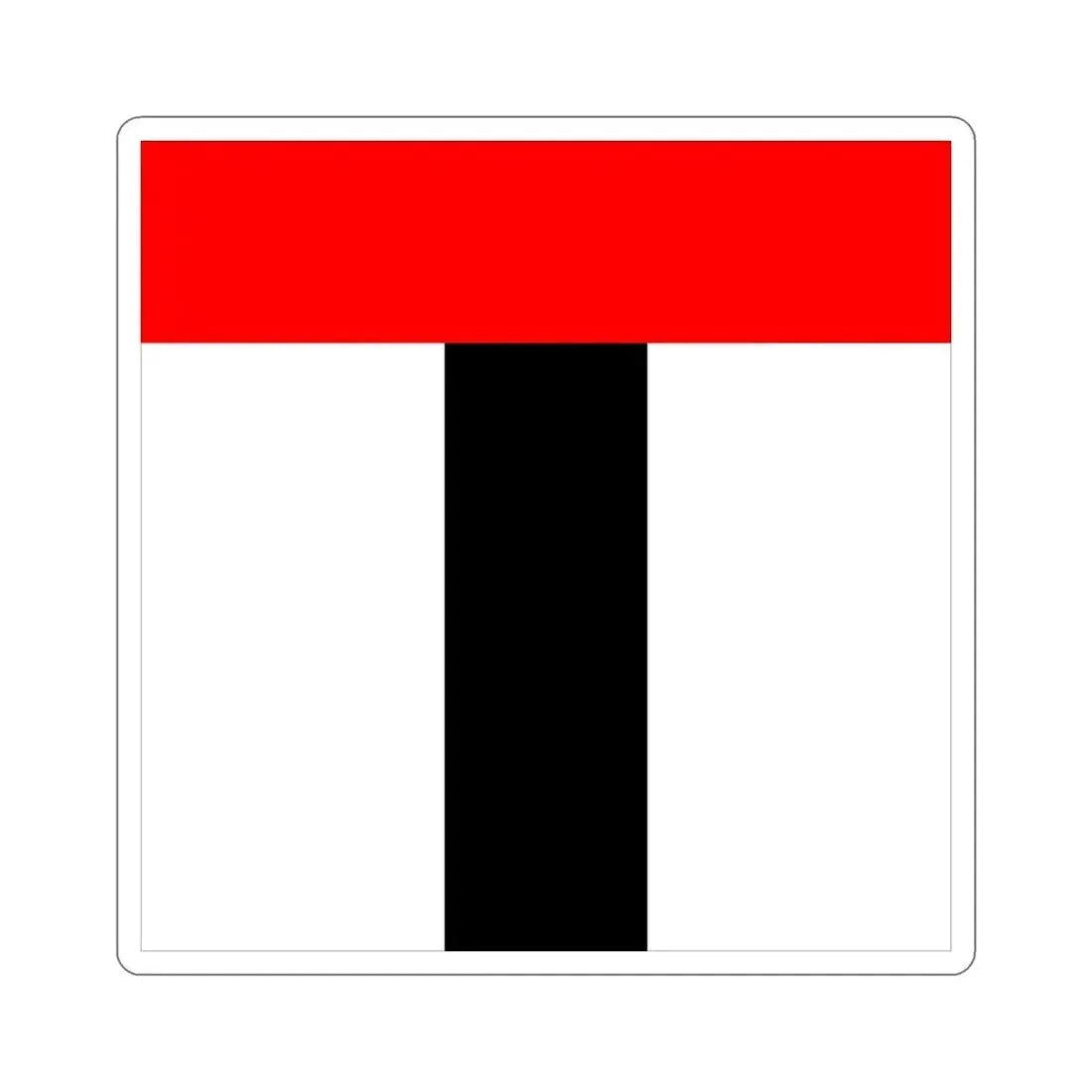 Flag of Baden Switzerland STICKER Vinyl Die-Cut Decal 5 Inch - The Sticker Space