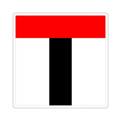 Flag of Baden Switzerland STICKER Vinyl Die-Cut Decal 5 Inch - The Sticker Space