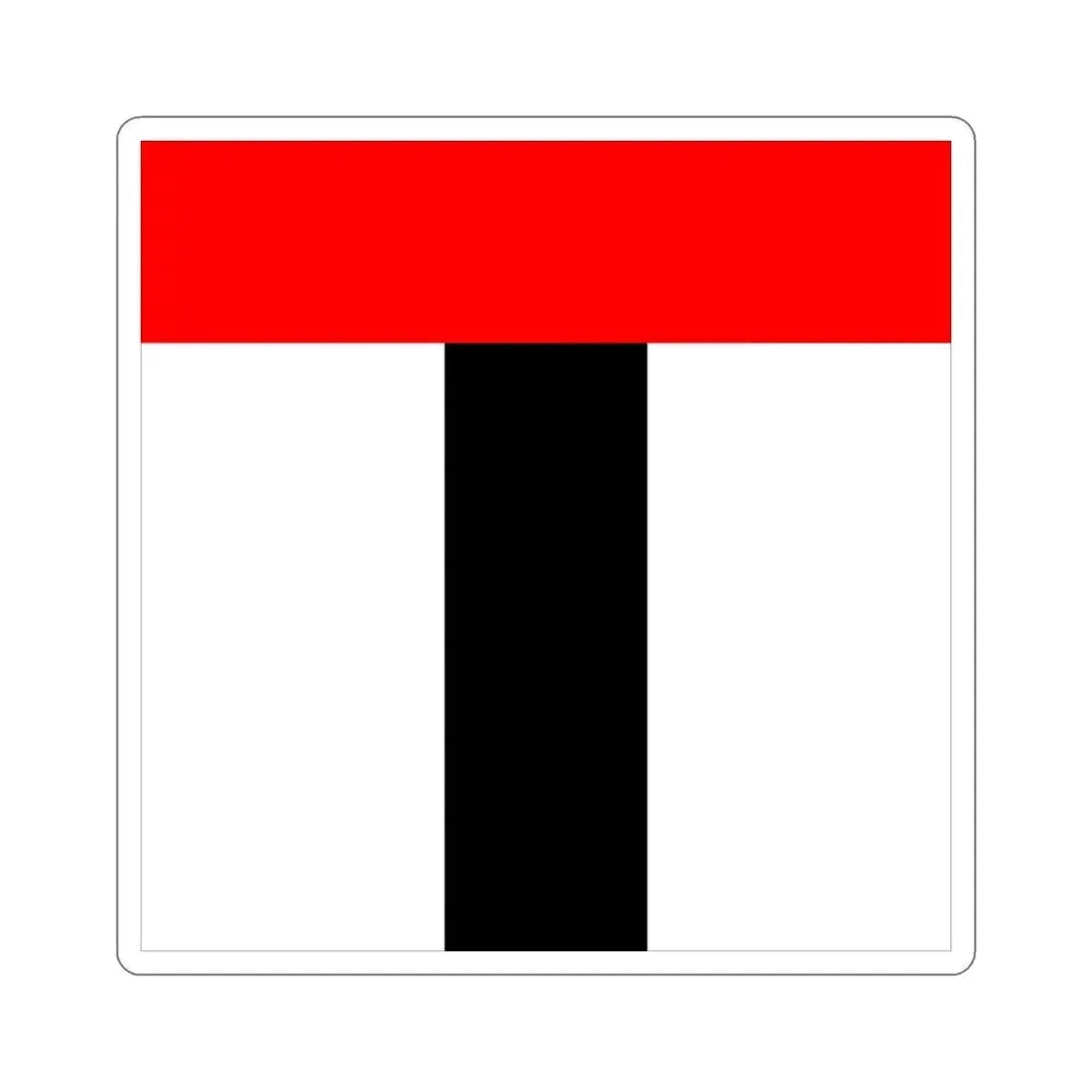 Flag of Baden Switzerland STICKER Vinyl Die-Cut Decal 5 Inch - The Sticker Space