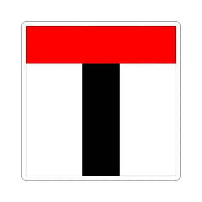 Flag of Baden Switzerland STICKER Vinyl Die-Cut Decal 5 Inch - The Sticker Space