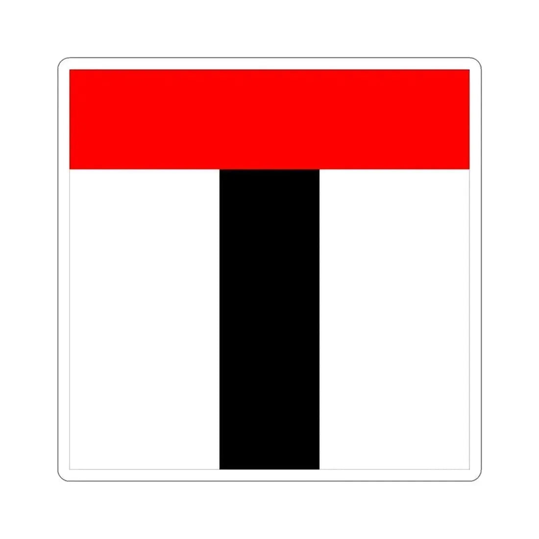 Flag of Baden Switzerland STICKER Vinyl Die-Cut Decal 6 Inch - The Sticker Space